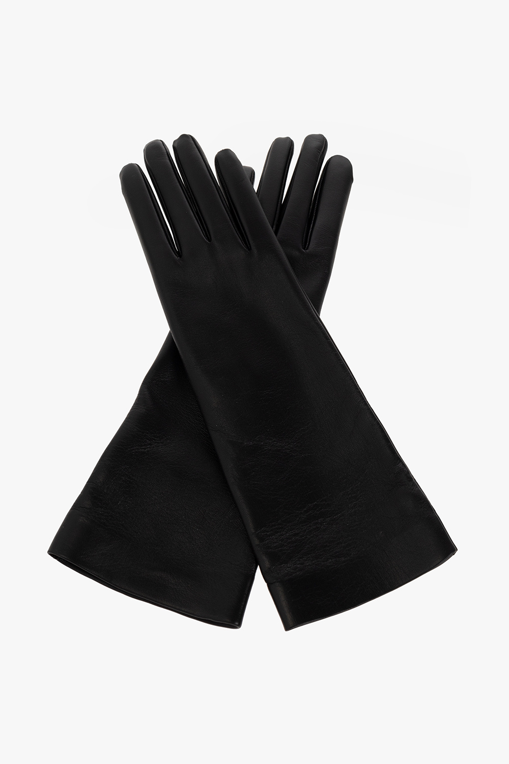 Black Leather selling Gloves Yves Saint Lauren XS